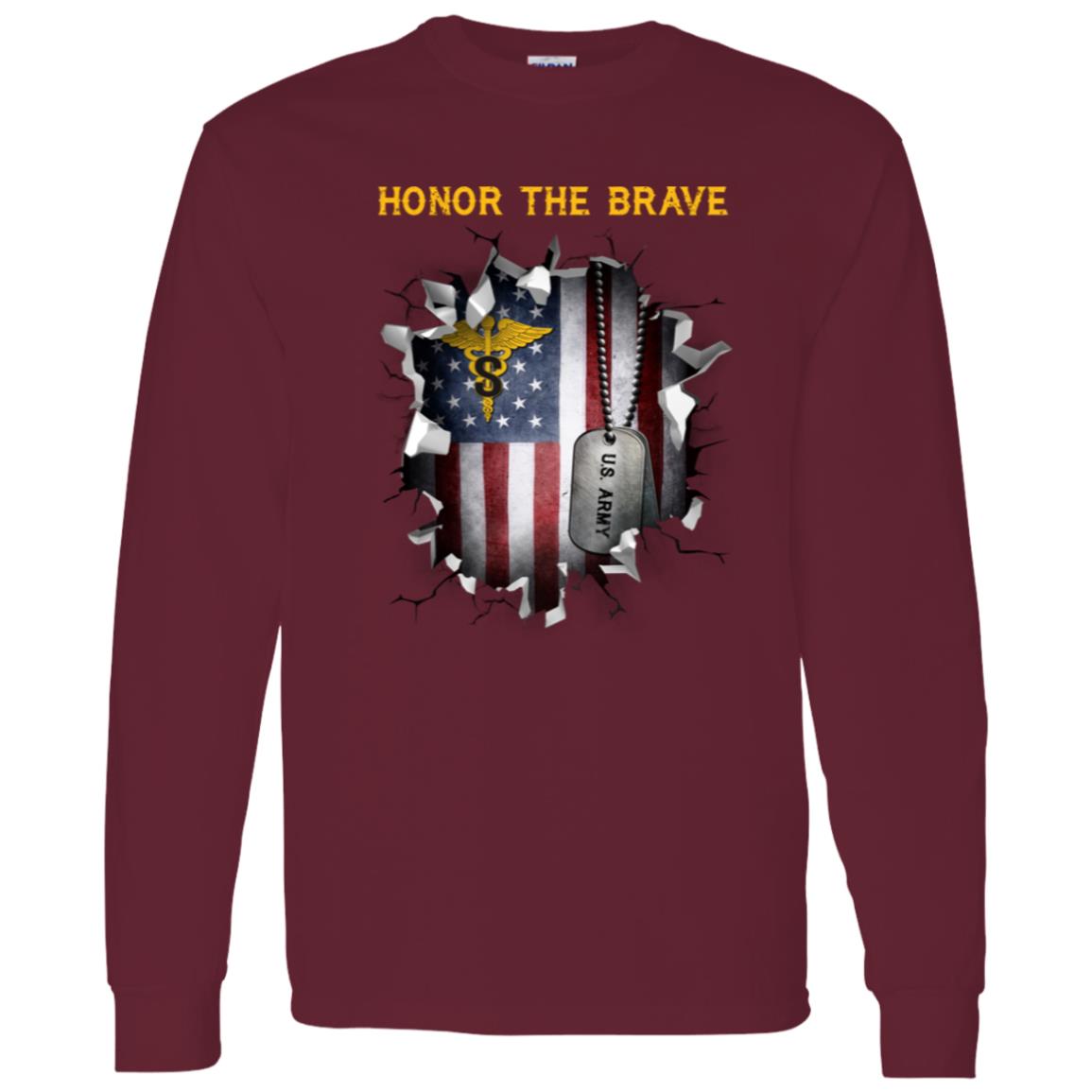 US Army Medical Specialist Corps  - Honor The Brave Front Shirt