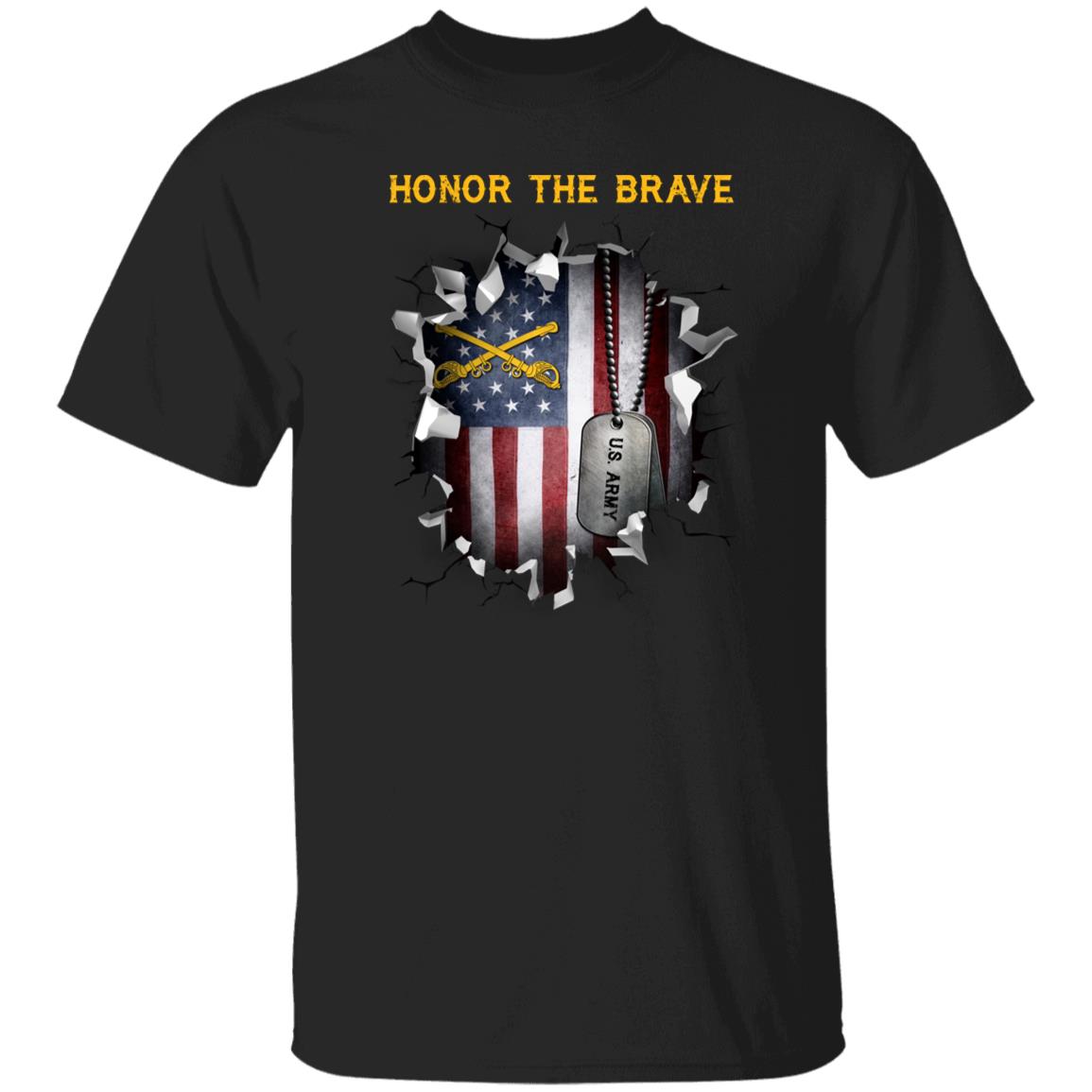 US Army Cavalry  - Honor The Brave Front Shirt