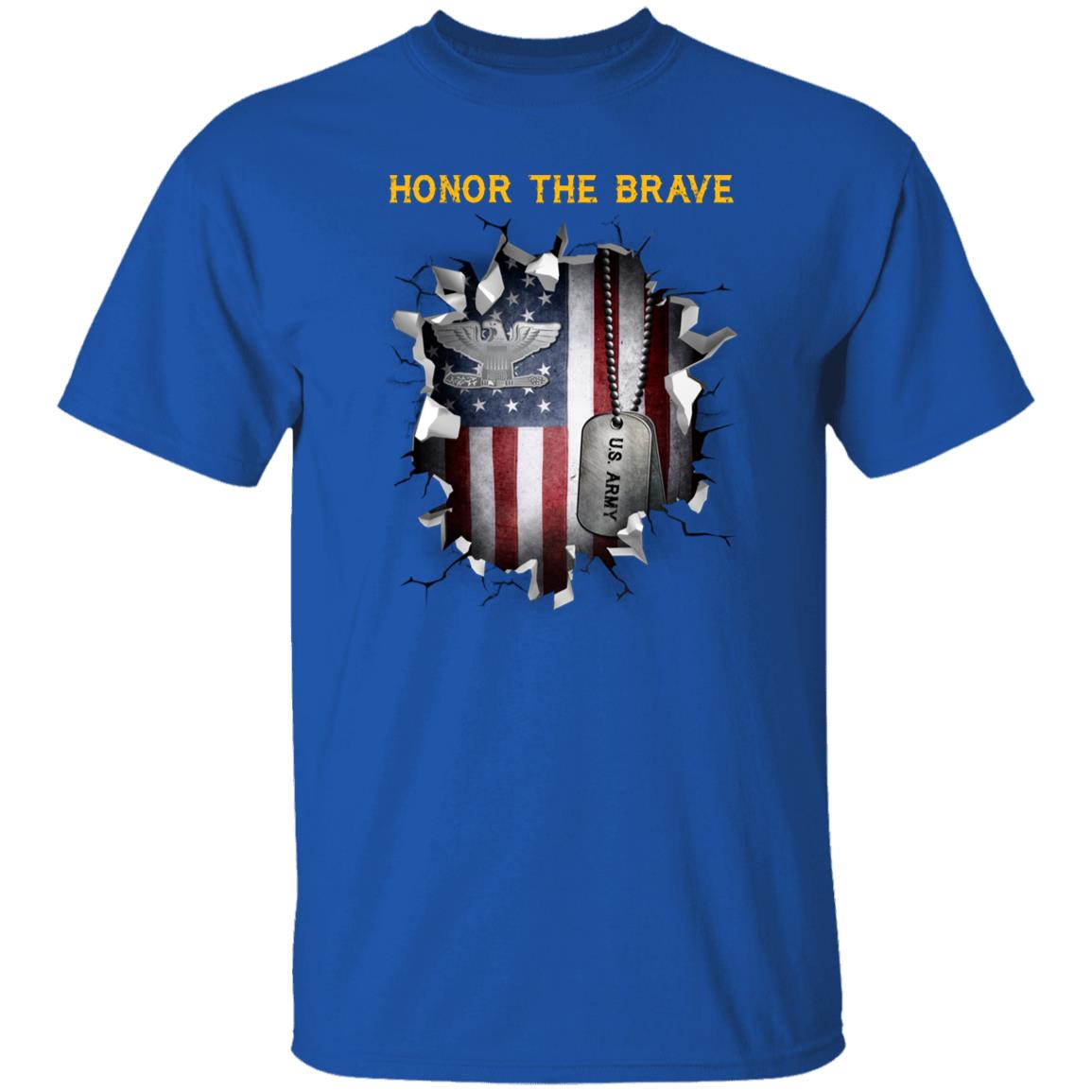 US Army O-6 Colonel O6 COL Field Officer - Honor The Brave Front Shirt