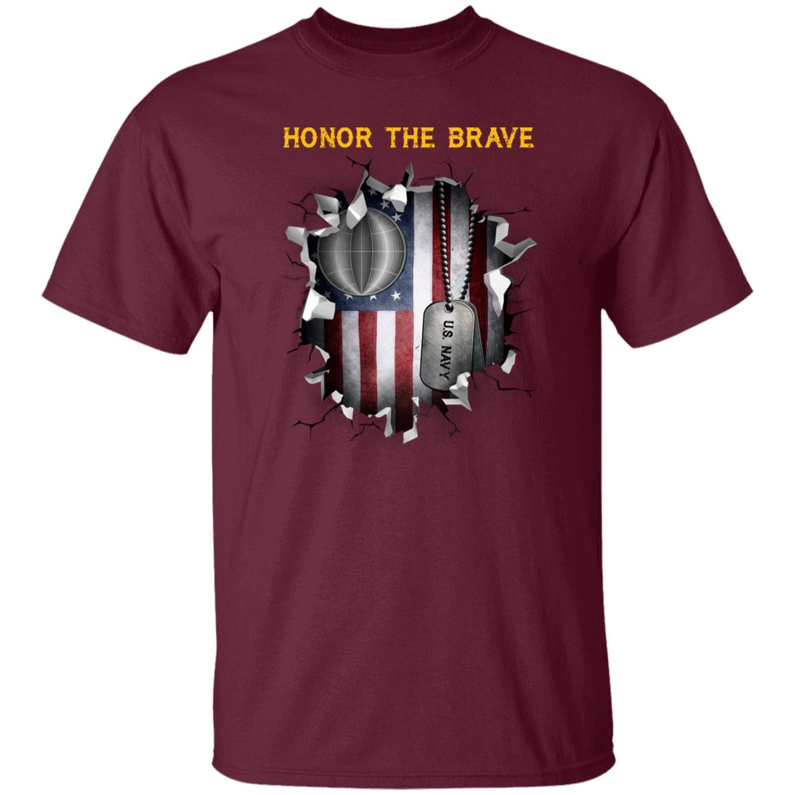 U.S Navy Electrician_s mate Navy EM - Honor The Brave Front Shirt