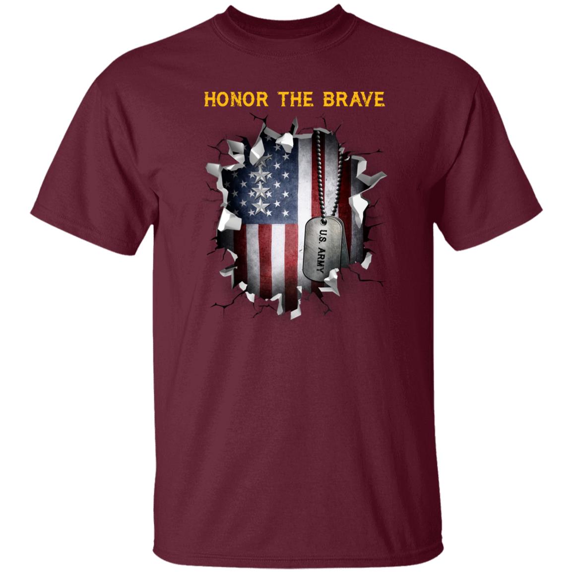 US Army O-10 General O10 GEN General Officer - Honor The Brave Front Shirt