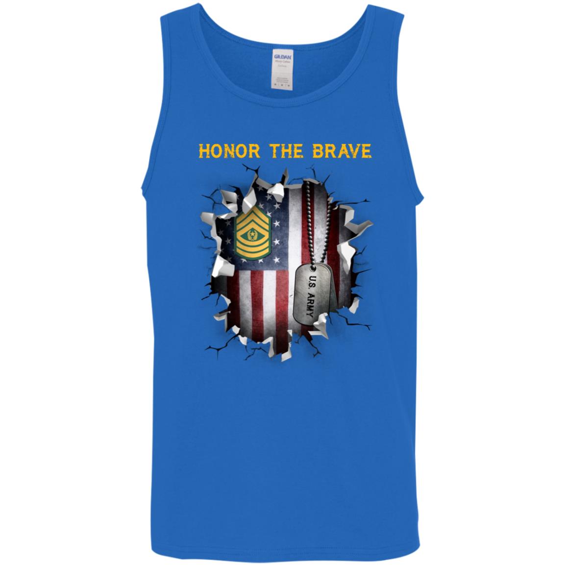 US Army E-9 Command Sergeant Major E9 CSM Noncommissioned Officer - Honor The Brave Front Shirt