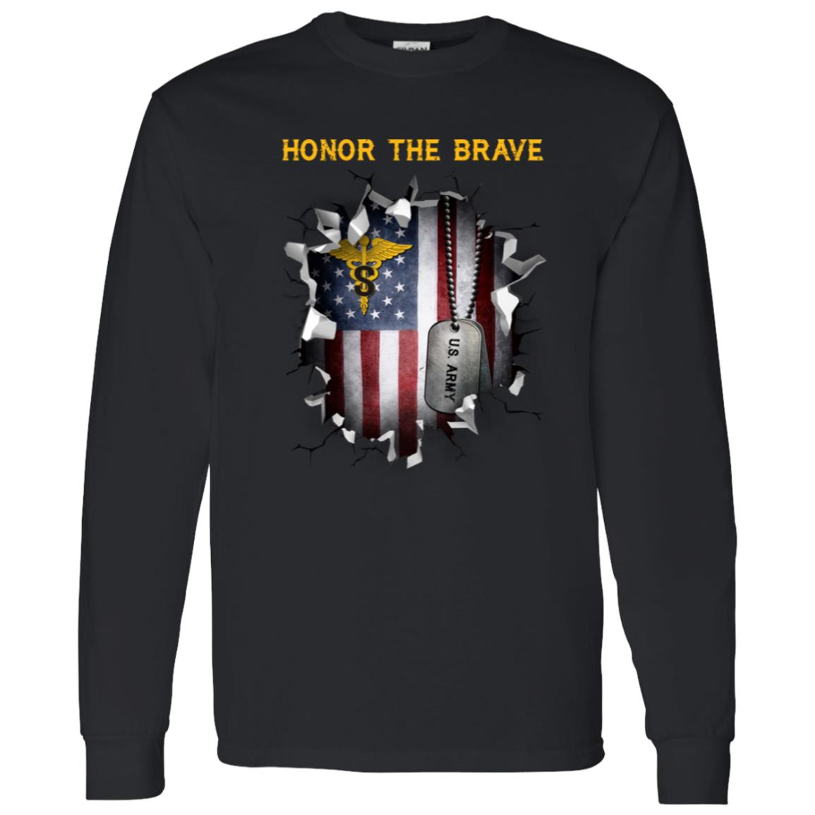 US Army Medical Specialist Corps  - Honor The Brave Front Shirt