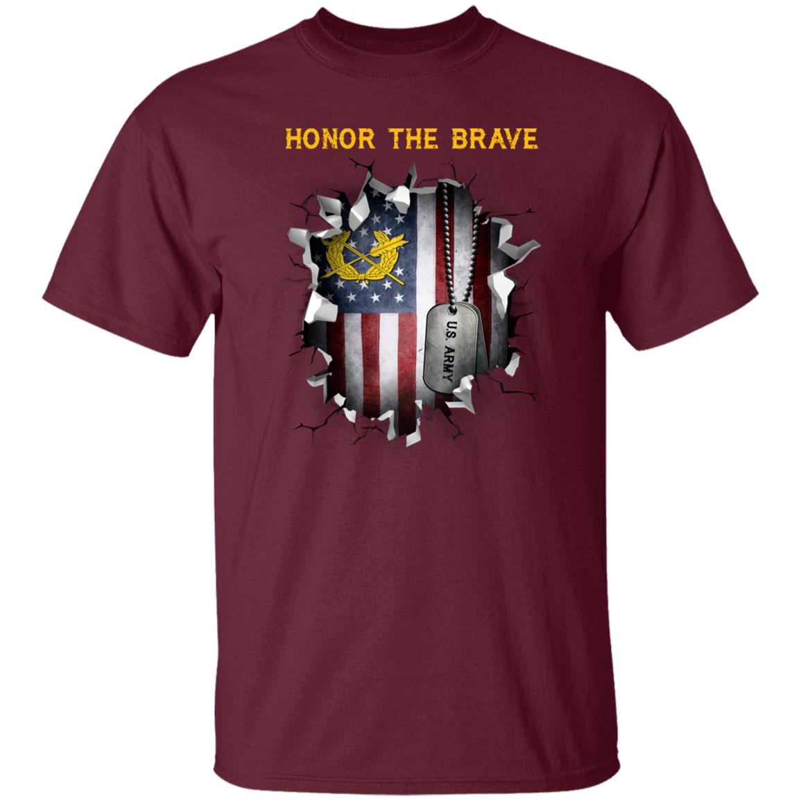 US Army Judge Advocate General_s Corps  - Honor The Brave Front Shirt
