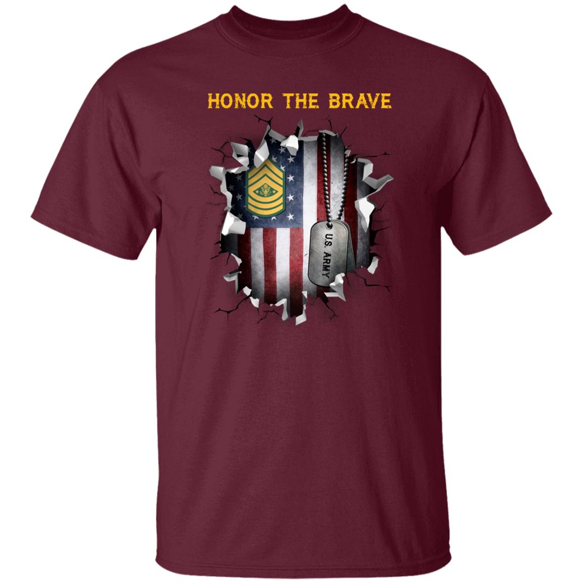 US Army E-9 Sergeant Major of the Army E9 SMA Noncommissioned Officer - RICH-TSHIRT-07 Front Shirt