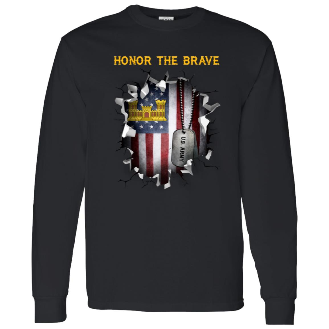 US  Army Corps of Engineers  - Honor The Brave Front Shirt