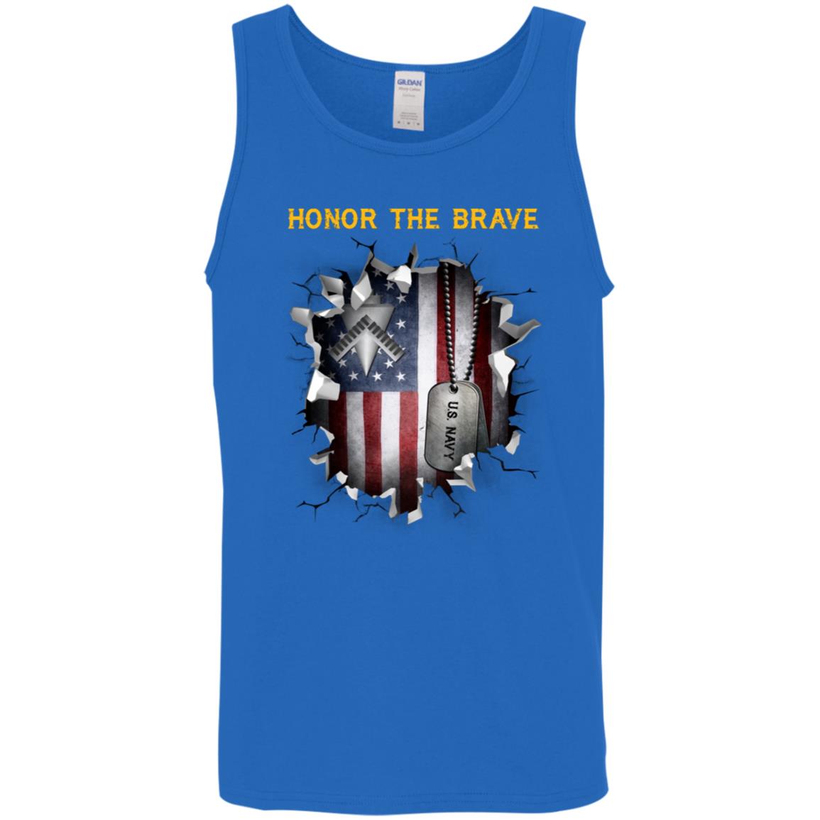 U.S Navy Builder Navy BU - Honor The Brave Front Shirt