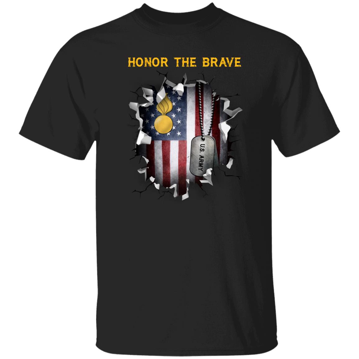 US Army Ordnance Corps  - Honor The Brave Front Shirt