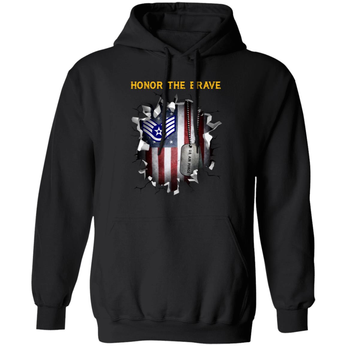 US Air Force E-5 Staff Sergeant SSgt E5 Noncommissioned Officer  - Honor The BraveAF  - Honor The Brave - Honor The Brave Front Shirt