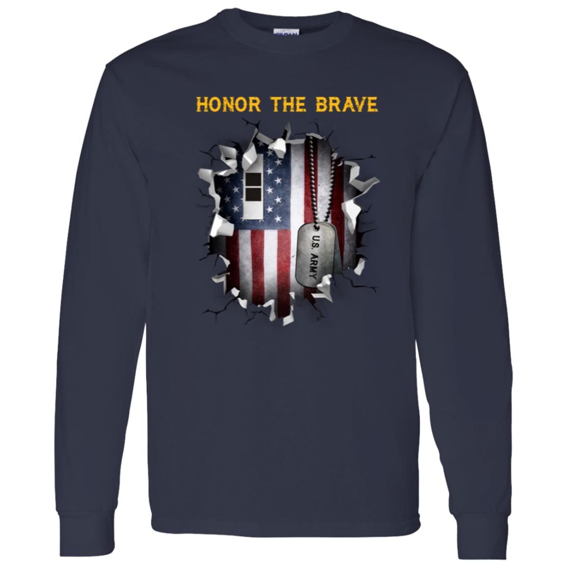 US Army W-2 Chief Warrant Officer 2 W2 CW2 Warrant Officer - Honor The Brave Front Shirt