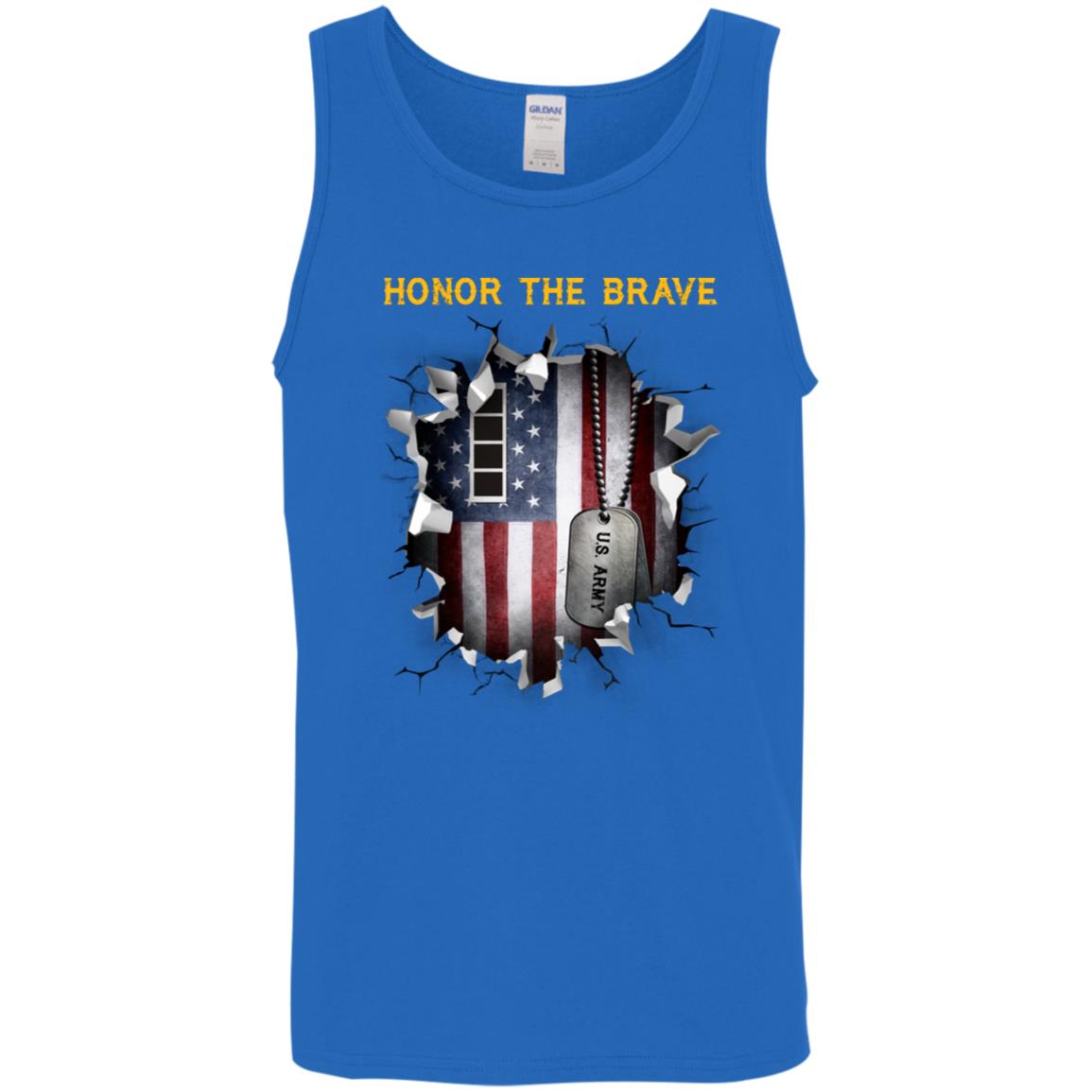 US Army W-4 Chief Warrant Officer 4 W4 CW4 Warrant Officer - Honor The Brave Front Shirt