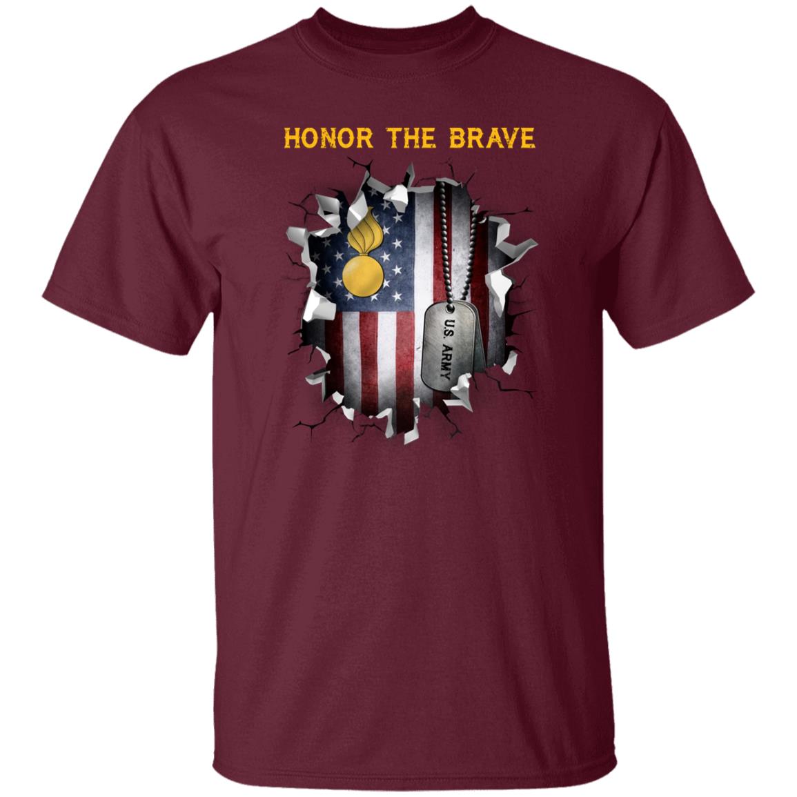 US Army Ordnance Corps  - Honor The Brave Front Shirt
