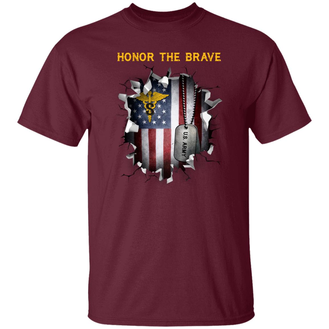 US Army Medical Specialist Corps  - Honor The Brave Front Shirt