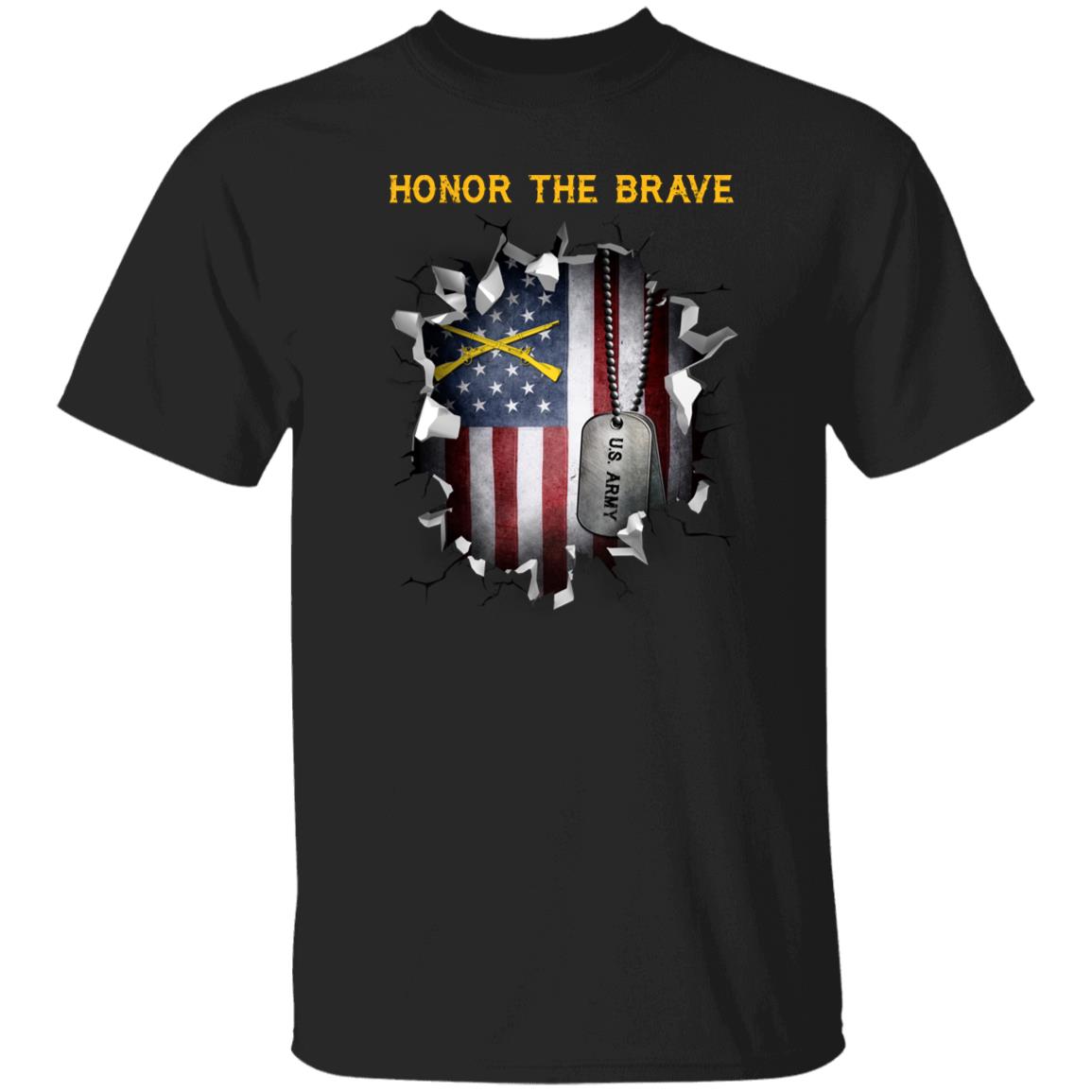 US  Army Infantry  - Honor The Brave Front Shirt