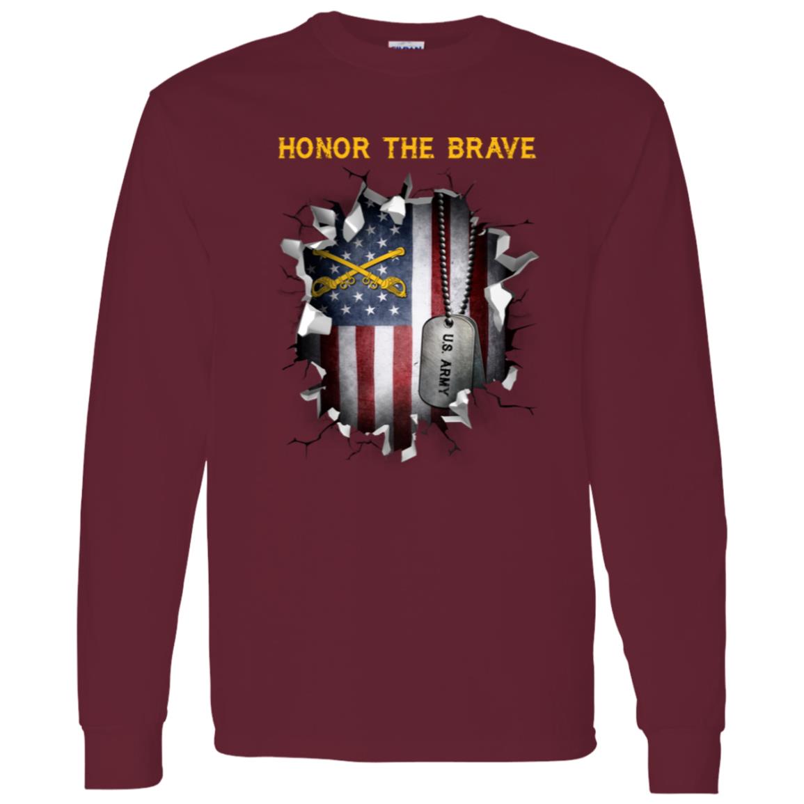US Army Cavalry  - Honor The Brave Front Shirt