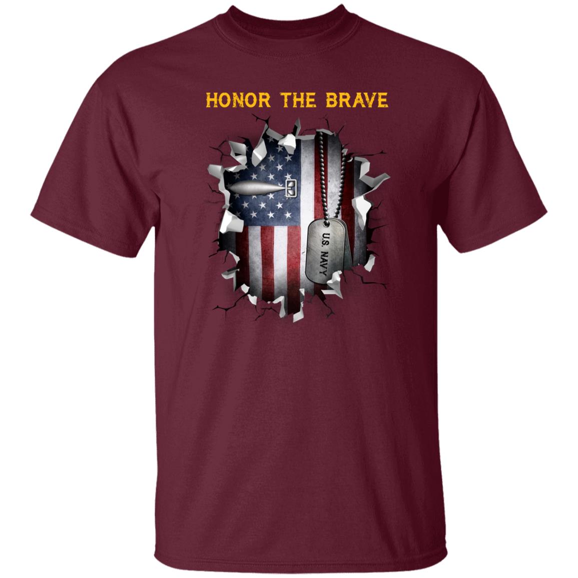 U.S Navy Torpedoman_s mate Navy TM - Honor The Brave Front Shirt
