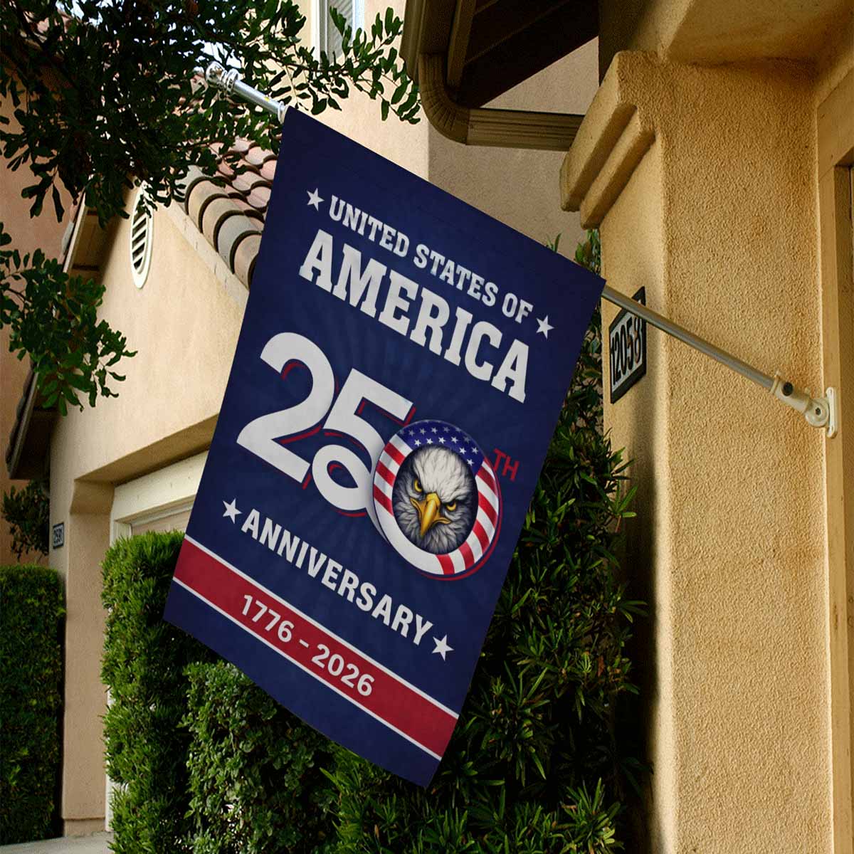 United States 250th Anniversary House Flag – 1776–2026 Patriotic Decor