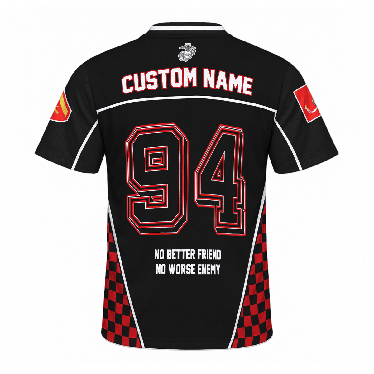 Personalized Marine Corps Sports Jersey Custom Rank Number and Text