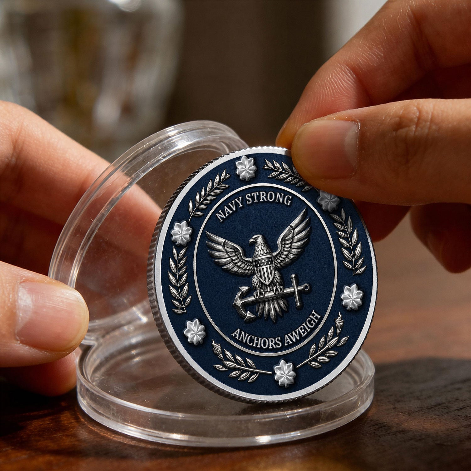 Custom Navy Sailor Rank Name 3D Challenge Coin Keepsake