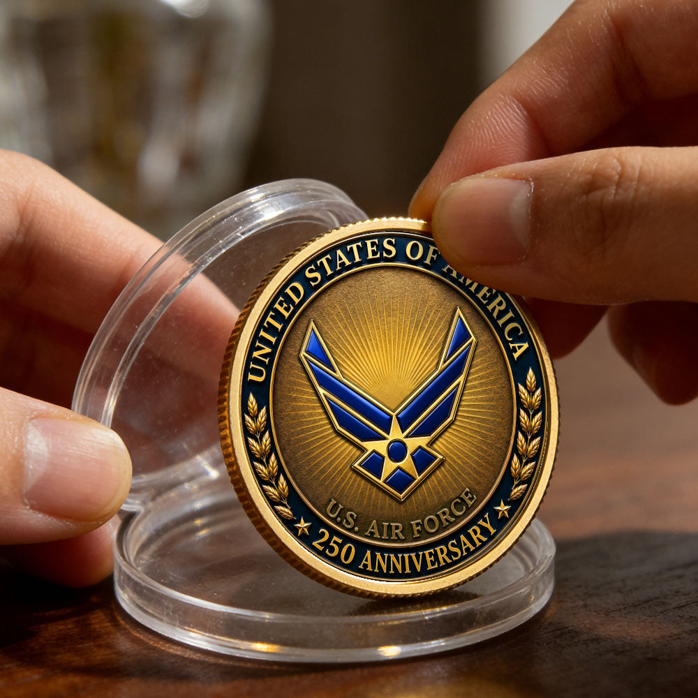 Custom Air Force Veteran 250th Anniversary Coin