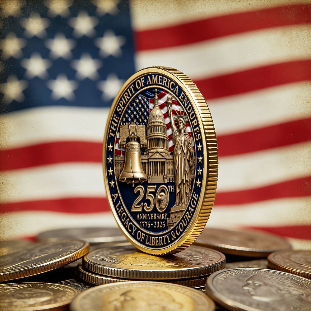 United States of America 250th Anniversary Freedom Challenge Coin
