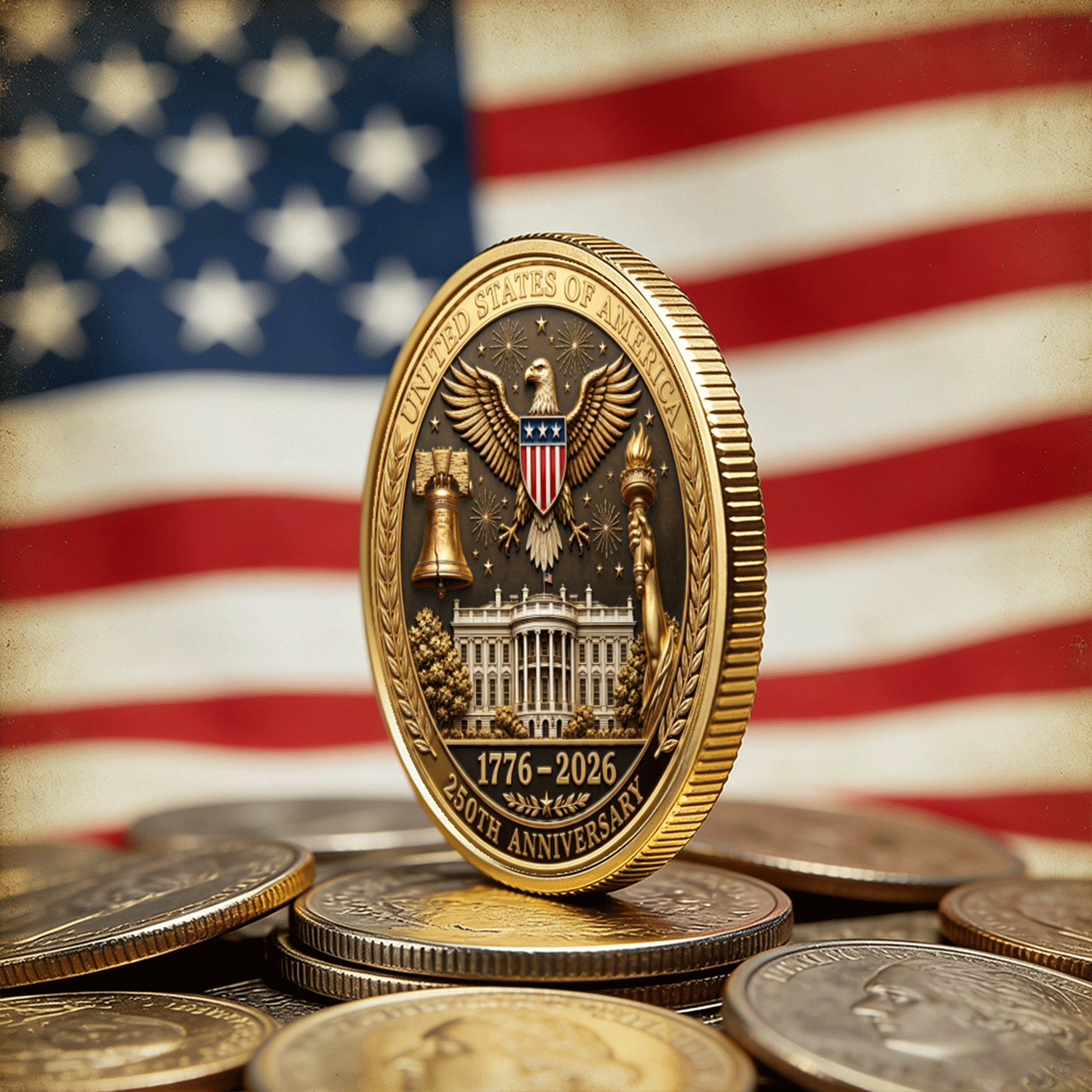 US Navy Veteran Personalized Rank Name 3D Challenge Coin