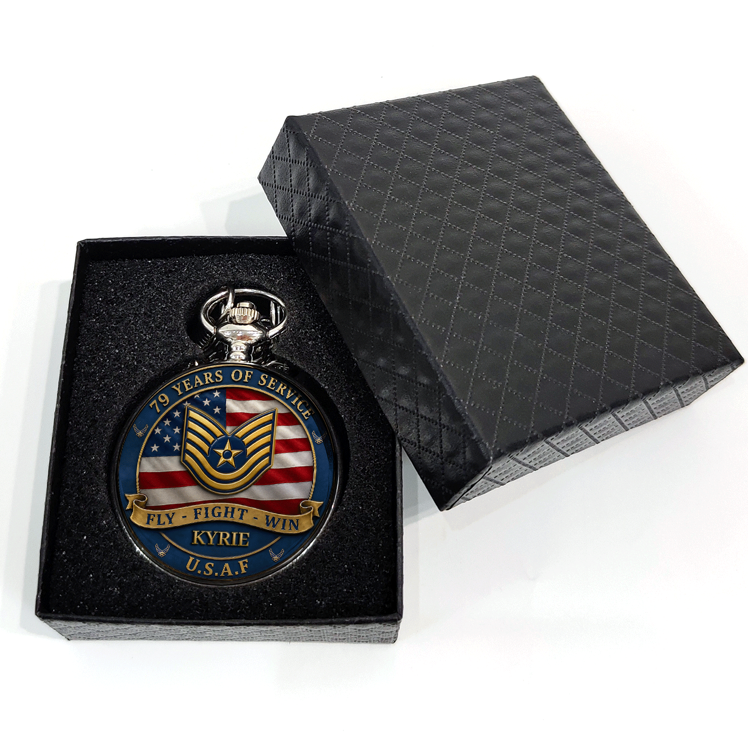 Custom US Air Force Pocket Watch Promotion Gift