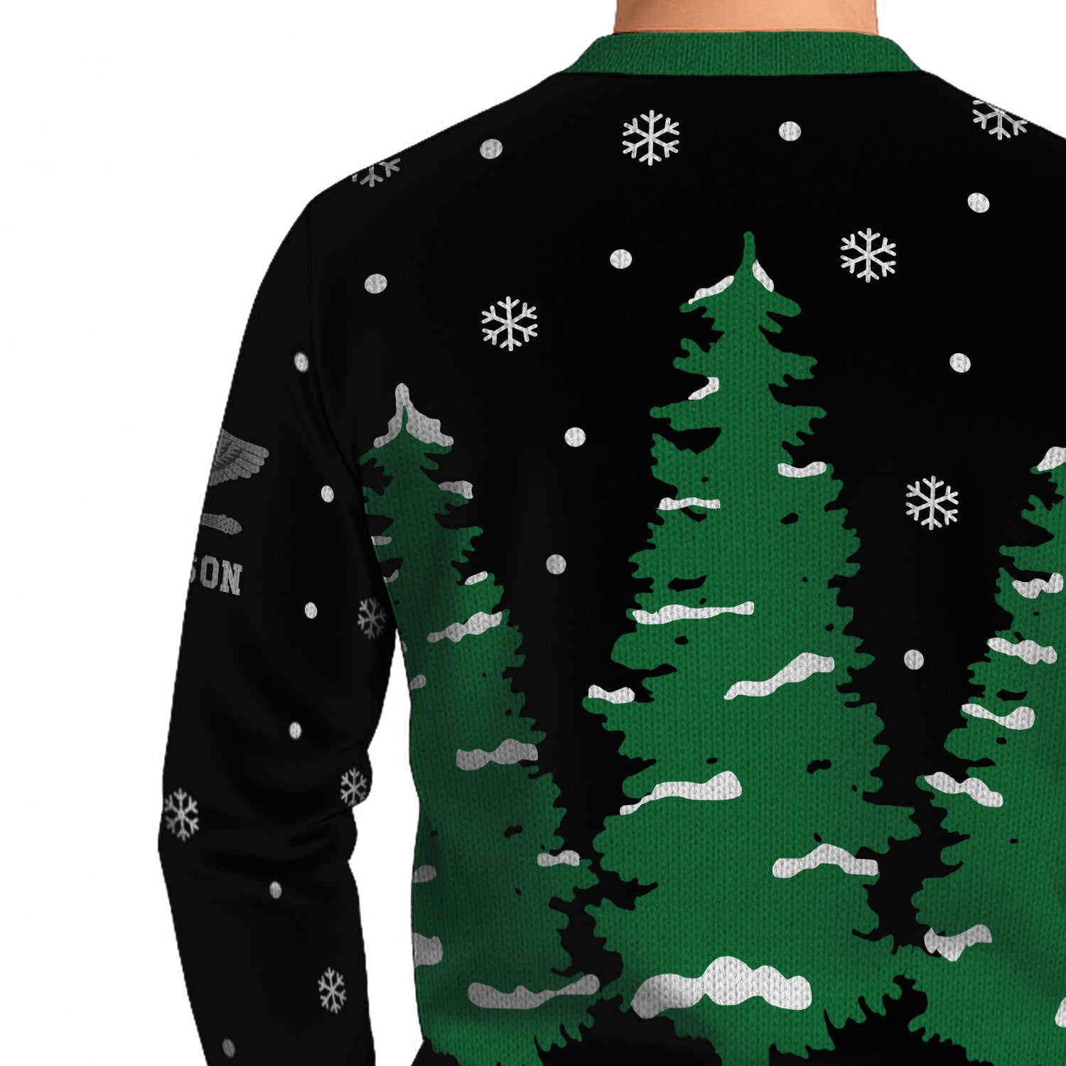 Personalized US Navy Christmas Ugly Sweater KAUST19