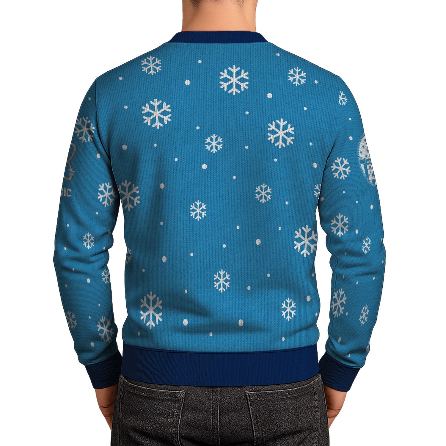 Personalized US Navy Christmas Ugly Sweater KAUST21
