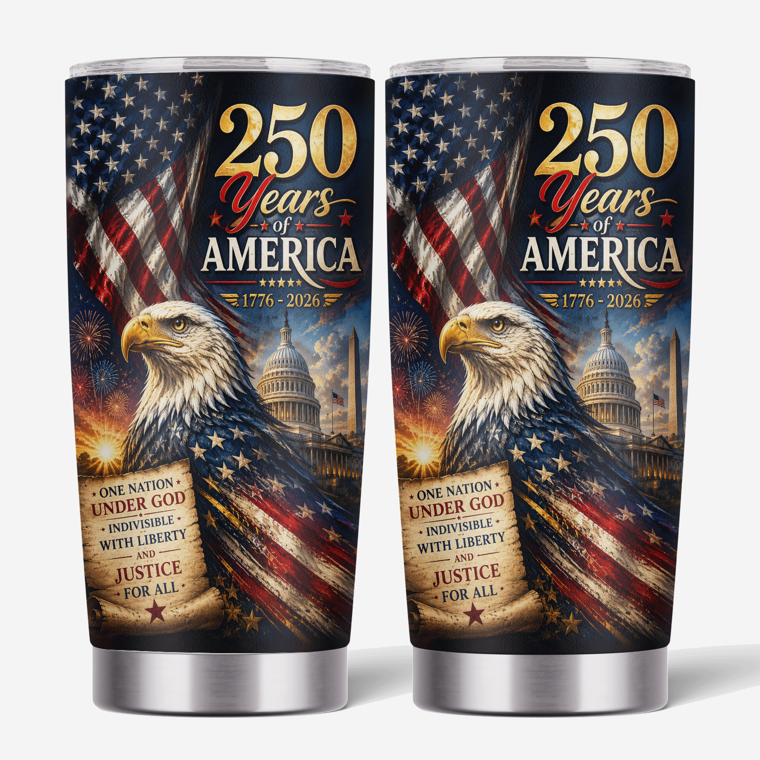 USA 250th Anniversary Founding Fathers 20oz Tumbler