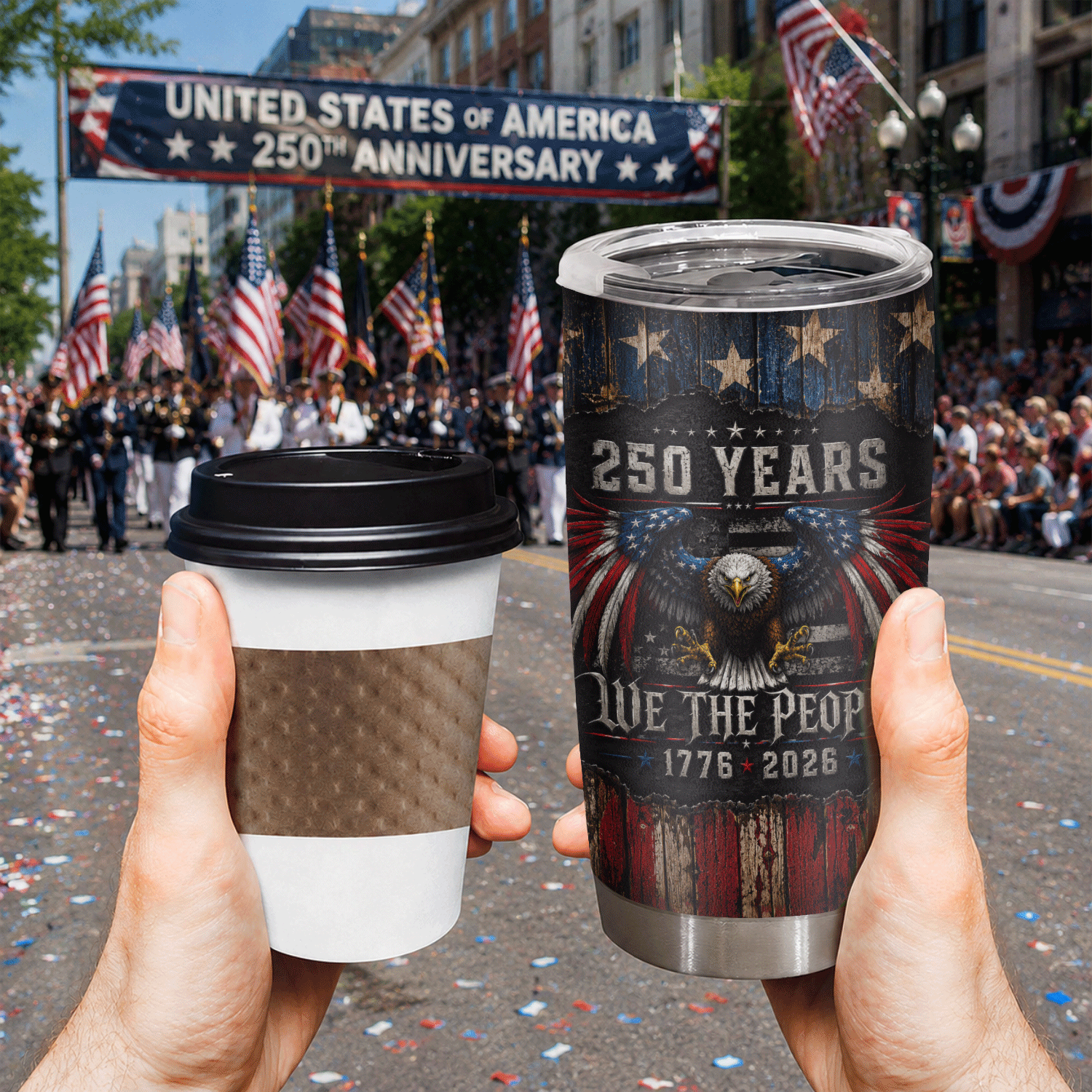 USA 250th Anniversary Founding Fathers 20oz Tumbler