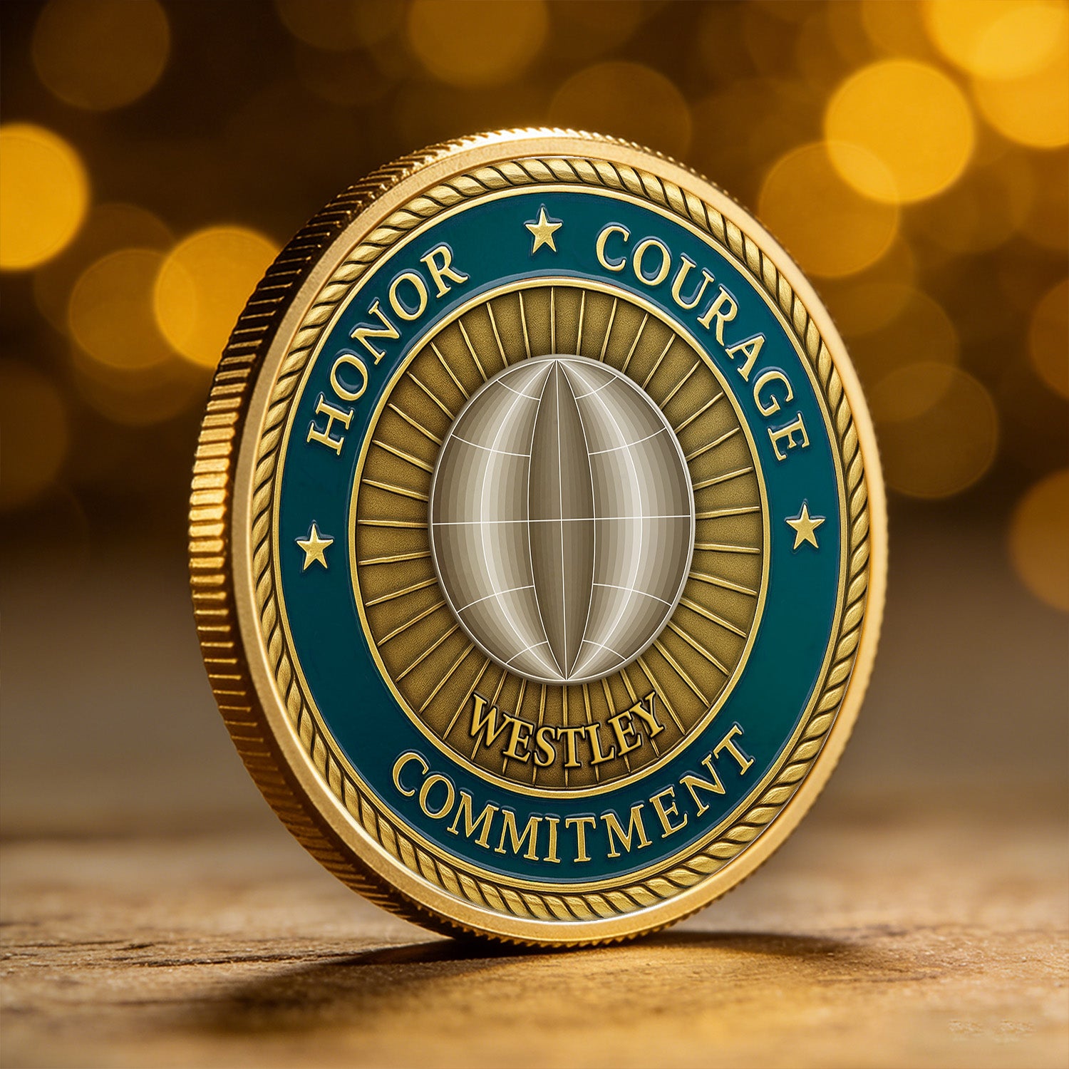 Personalized Challenge Coin US Navy Rank Name Gift