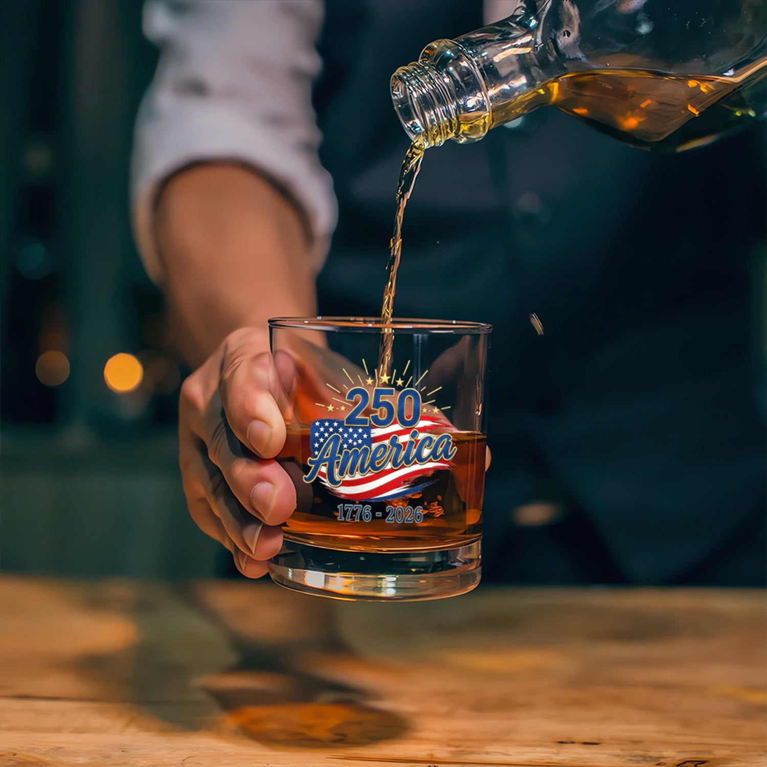 America 250 Collector Whiskey Glass Patriotic Edition
