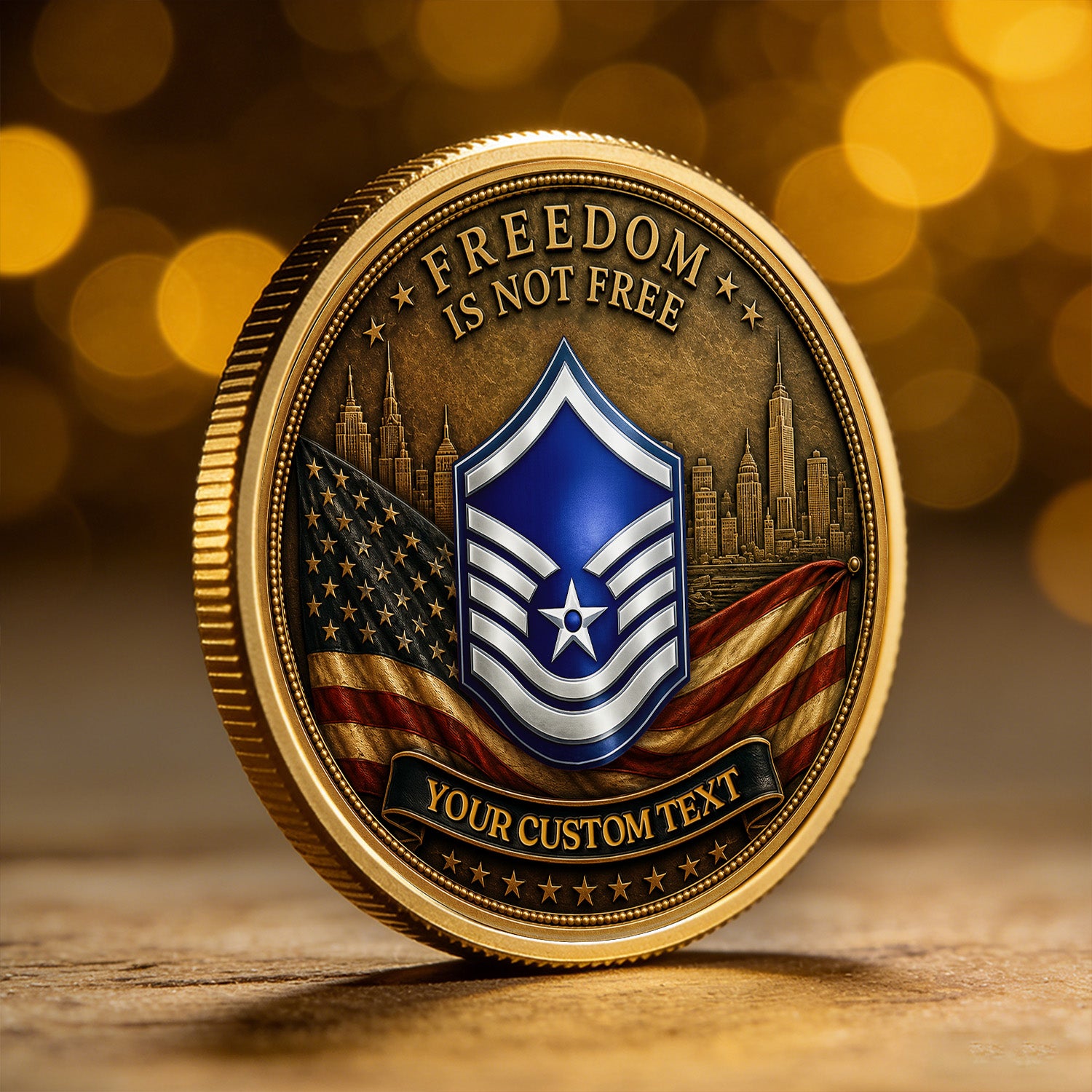 USAF 250th Anniversary 3D Challenge Coin Gift