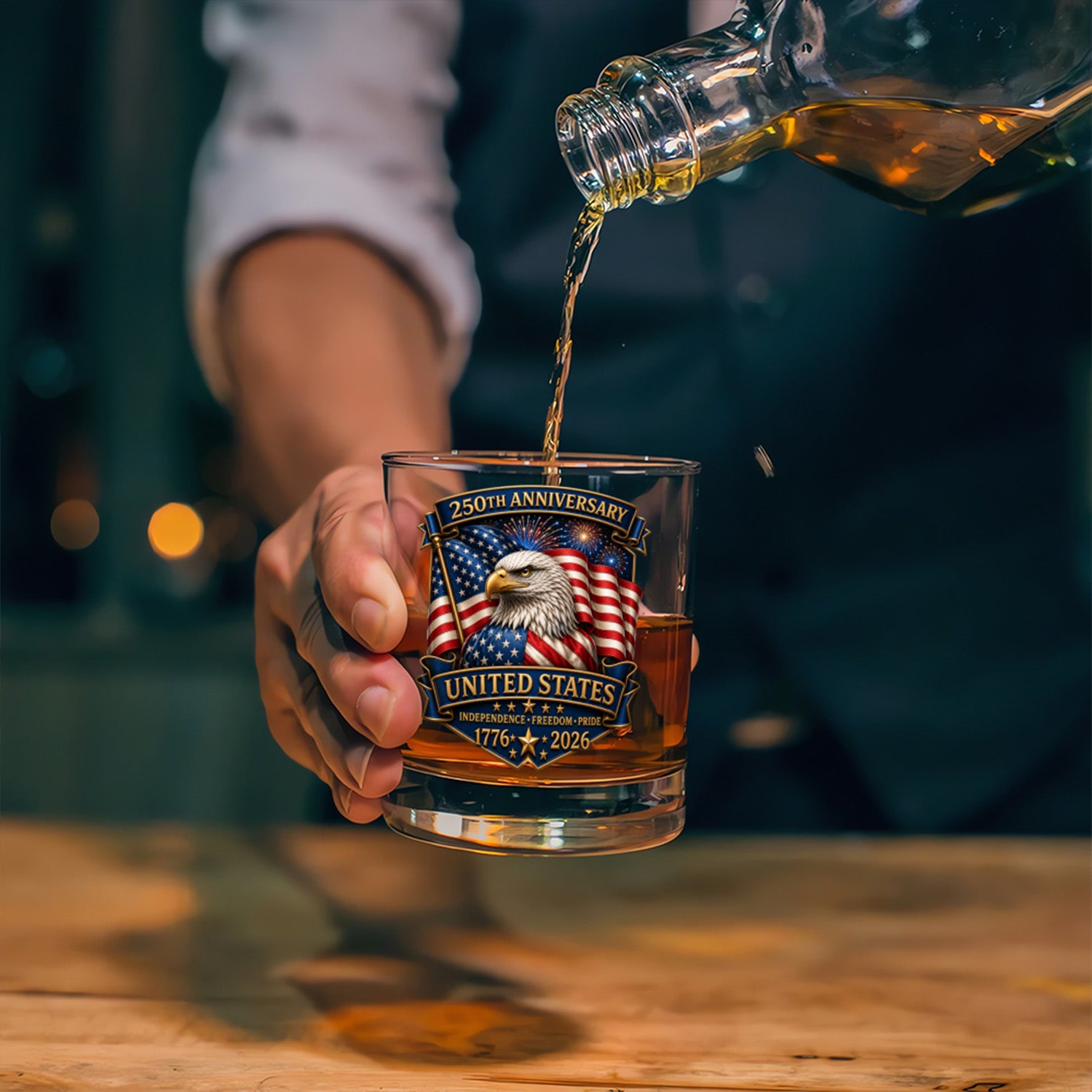 America 250th Anniversary Whiskey Glass for Collectors