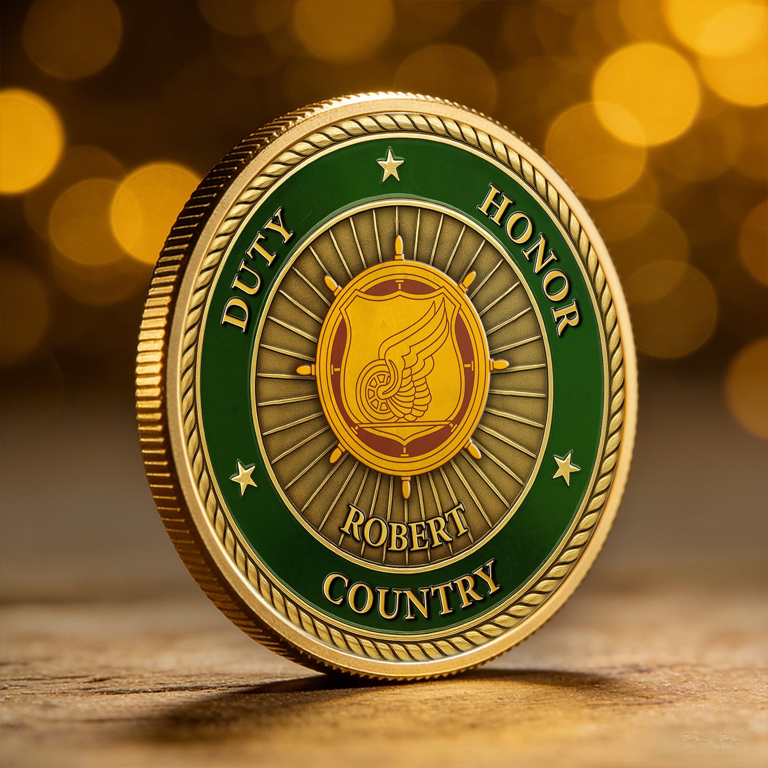 Personalized Challenge Coin US Army Rank Name Gift