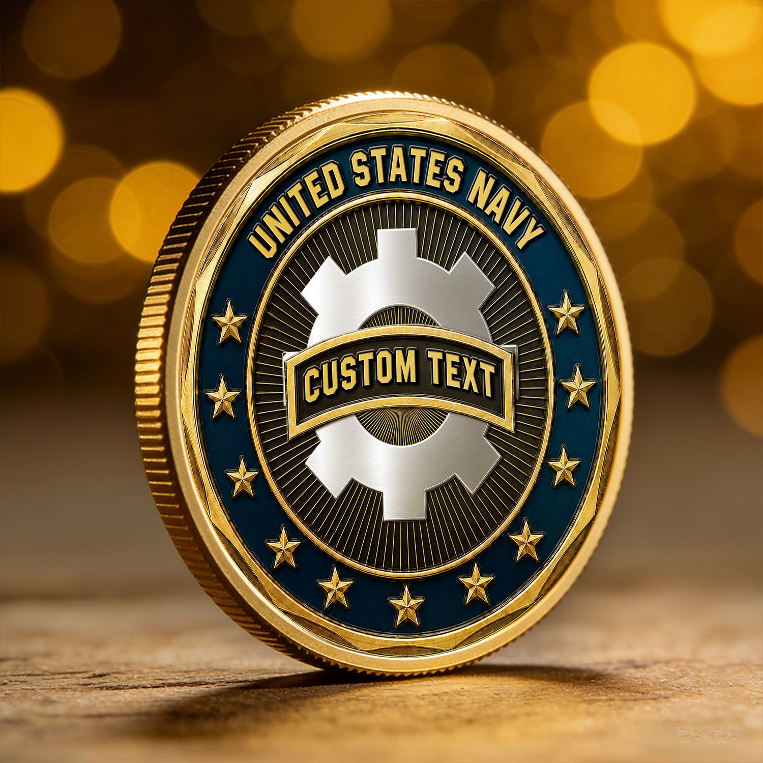 Navy Sailor Personalized Insignia 3D Challenge Coin Gift