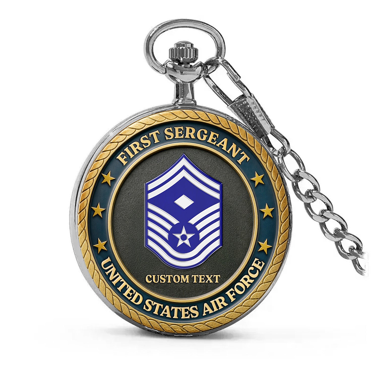 Personalized US Air Force Pocket Watch Military Keepsake