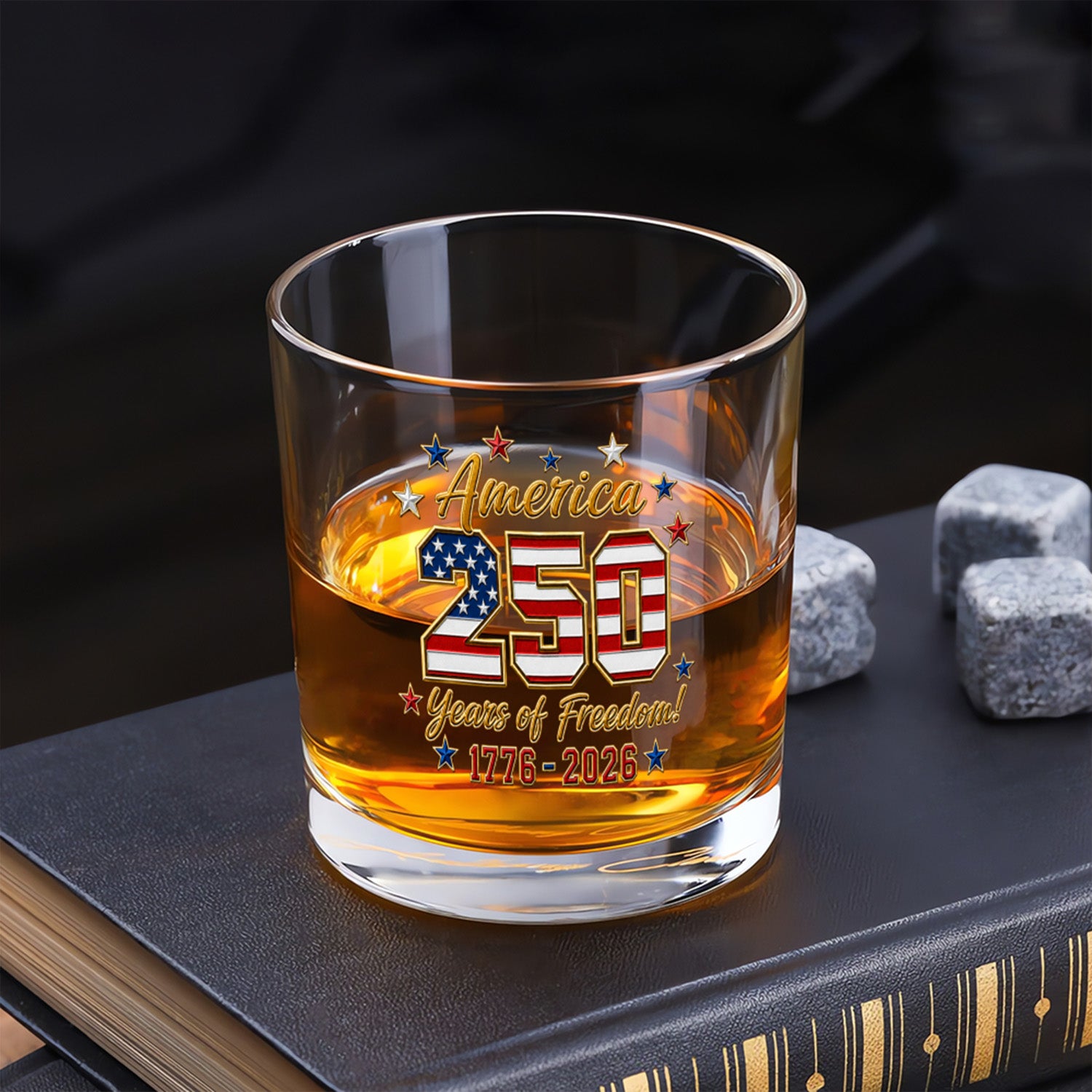 America 250 Freedom Whiskey Glass Gift