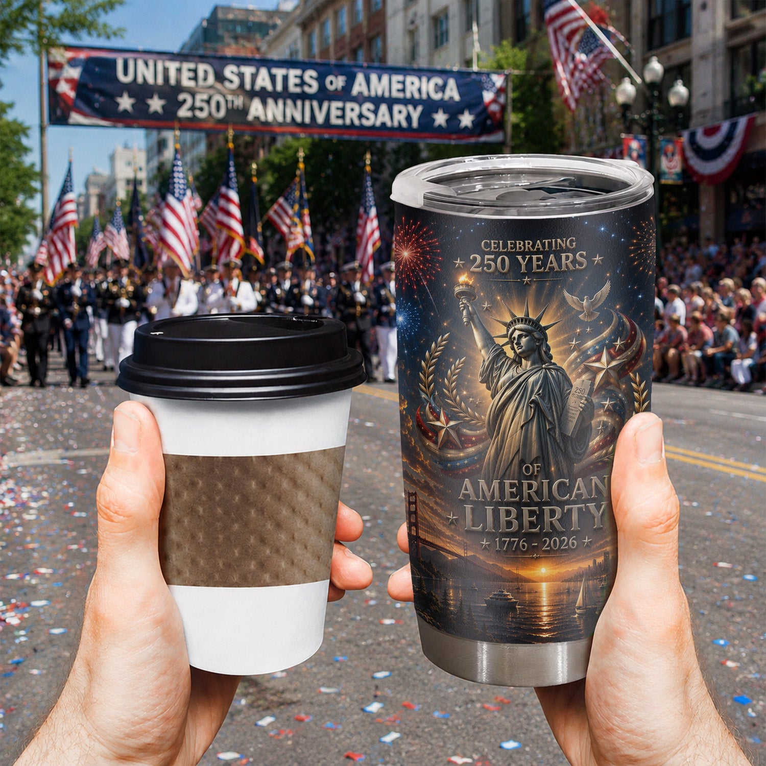 American Liberty USA 250 Years 20oz Tumbler