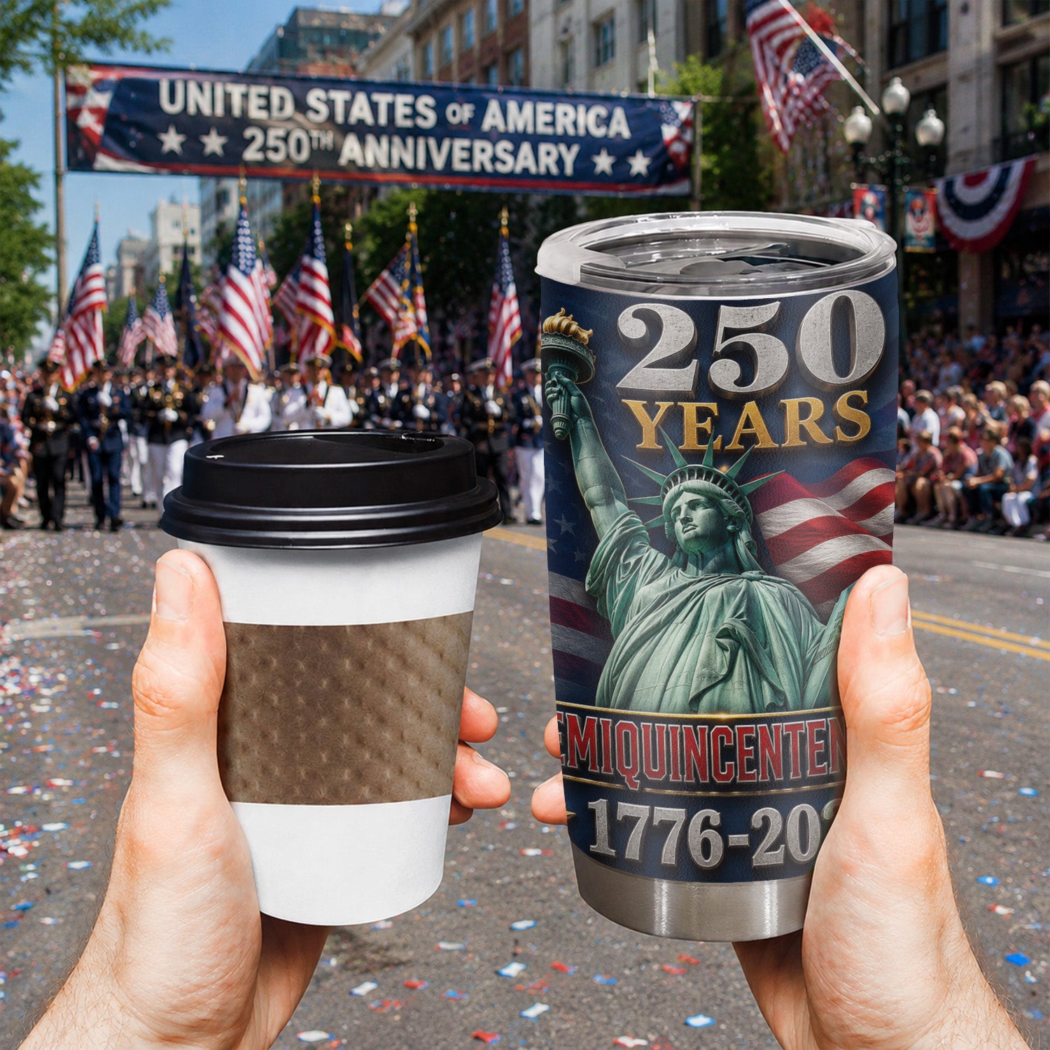 USA 250 Years Semiquincentennial 20oz Tumbler
