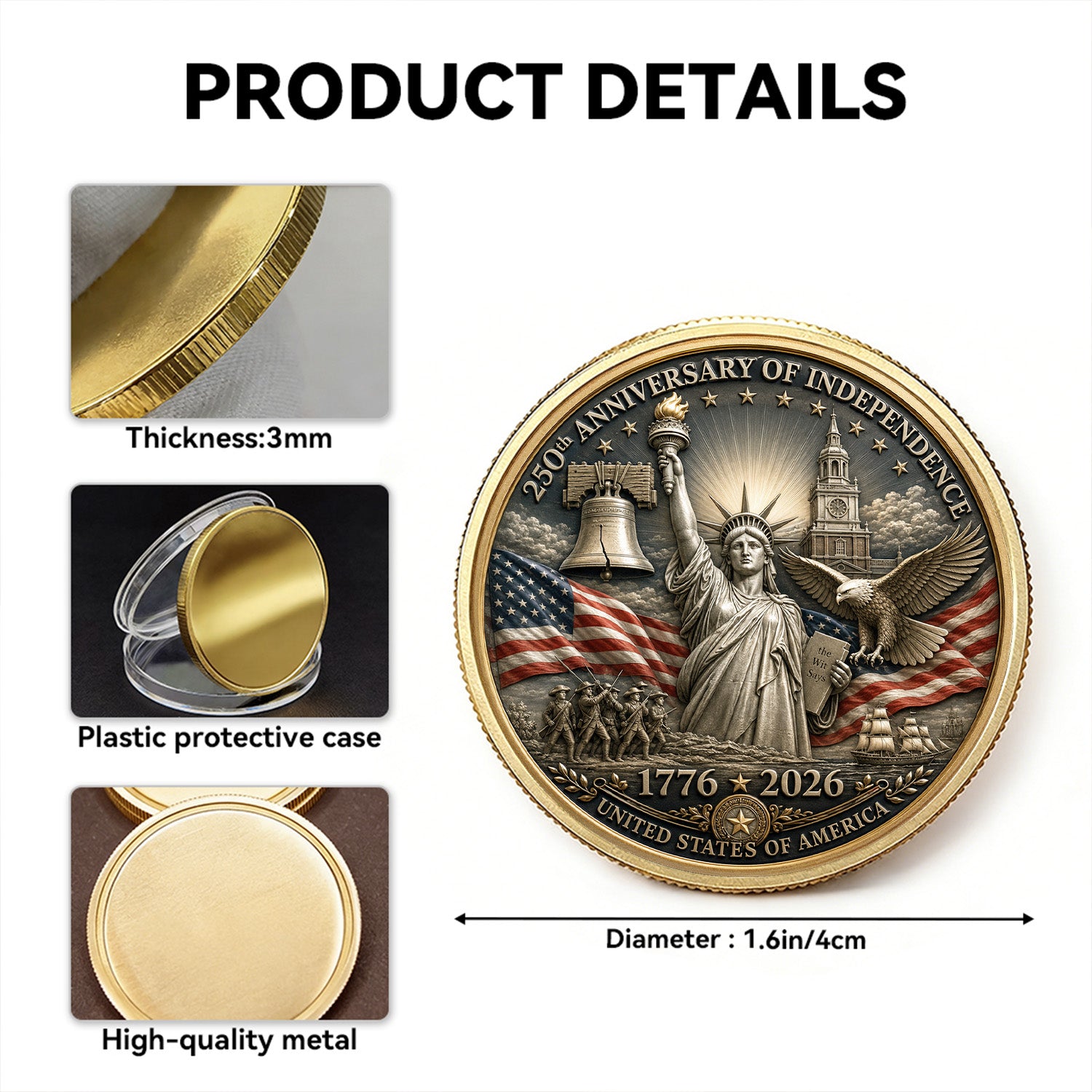 US Navy Custom Text 3D Challenge Coin Gift