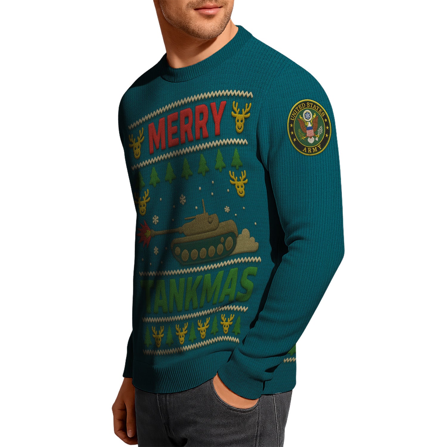 US Army Ugly Christmas Sweater KRUST29