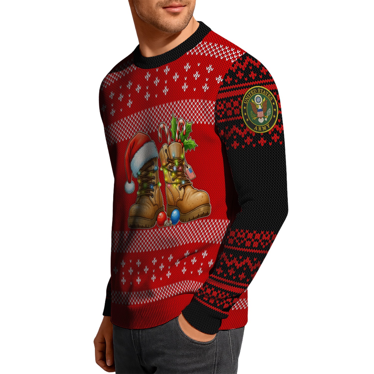 US Army Ugly Christmas Sweater KRUST30