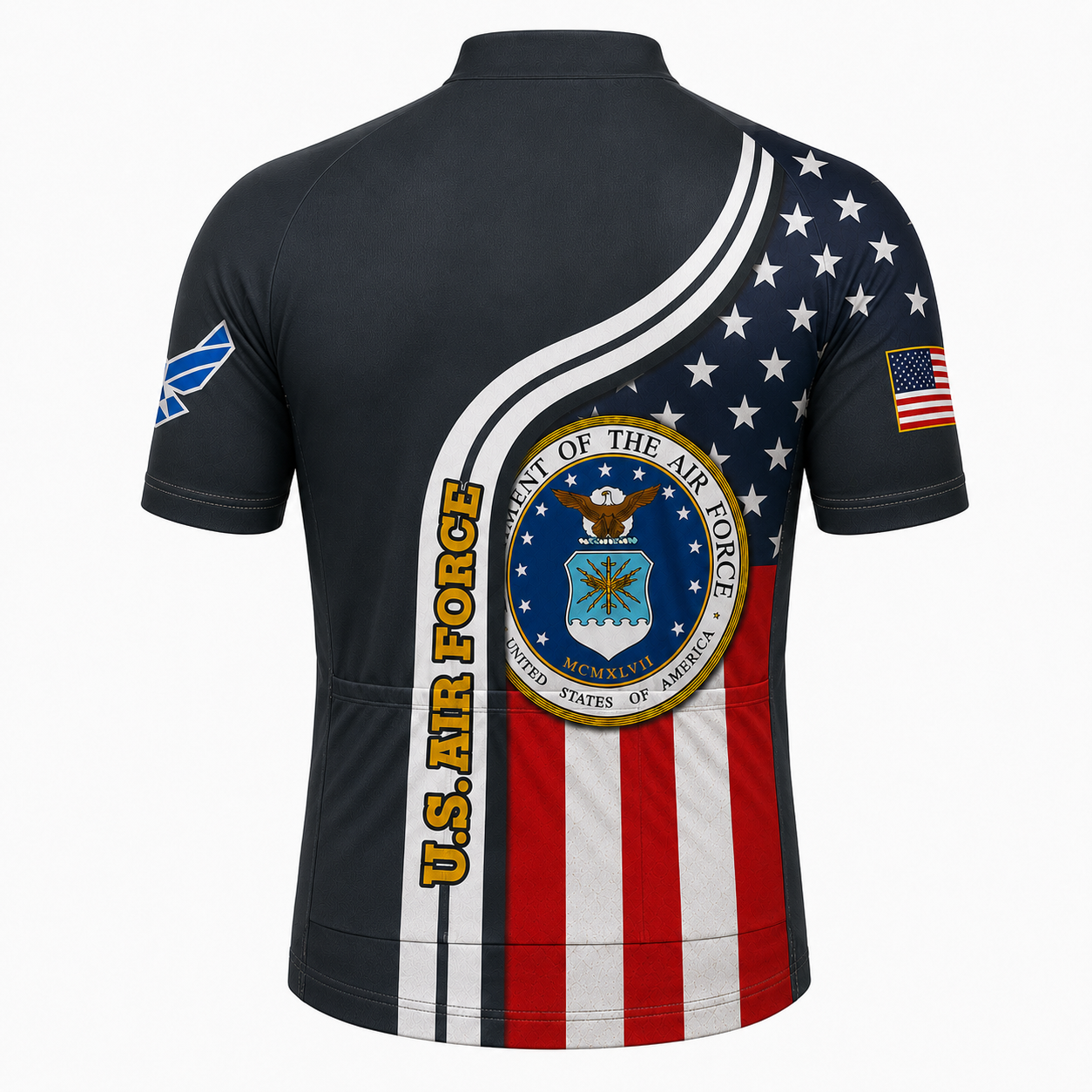 Personalized Military U.S. Air Force Inspired Cycling Jersey Kit