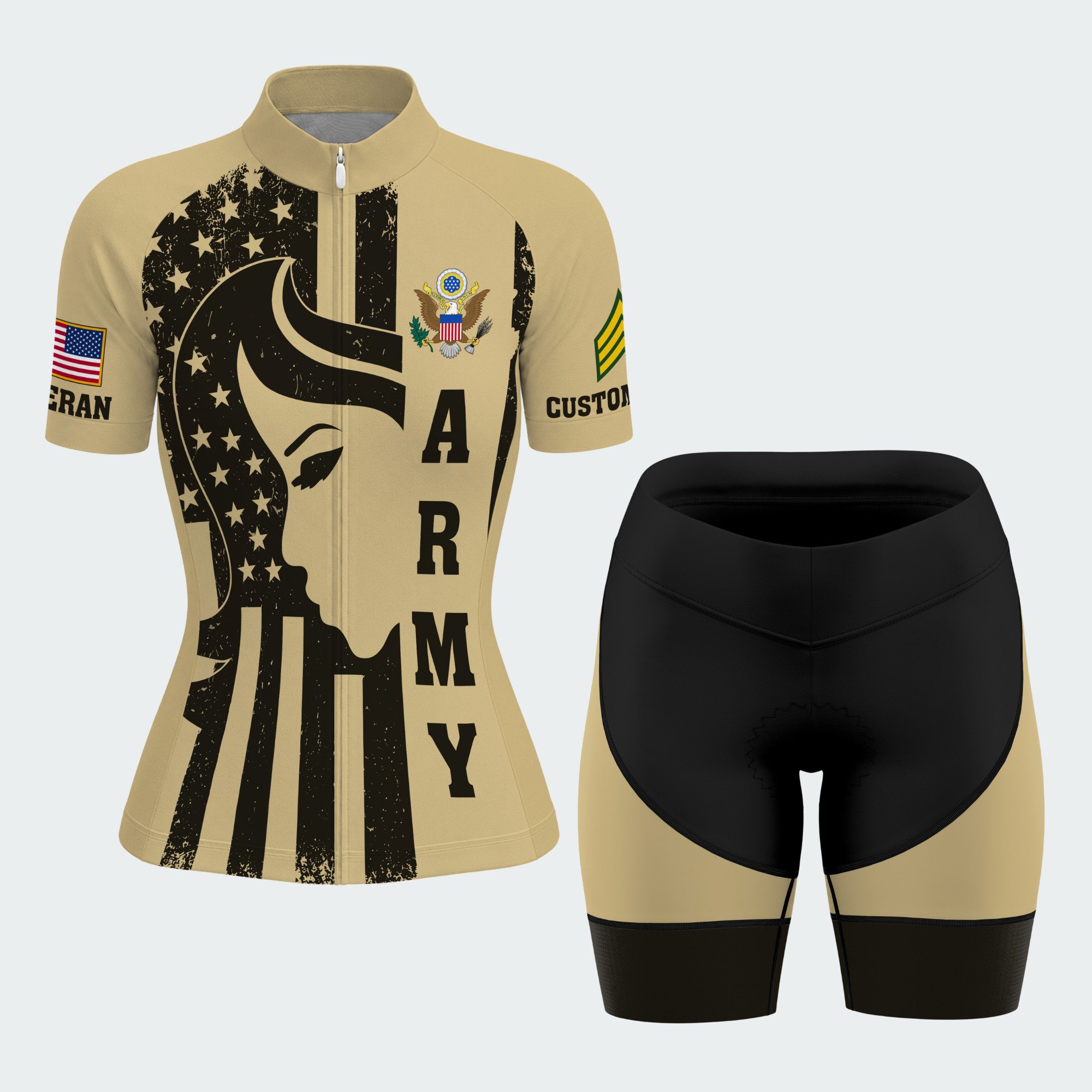 Women’s Personalized Army Female Veteran Cycling Jersey & Kit