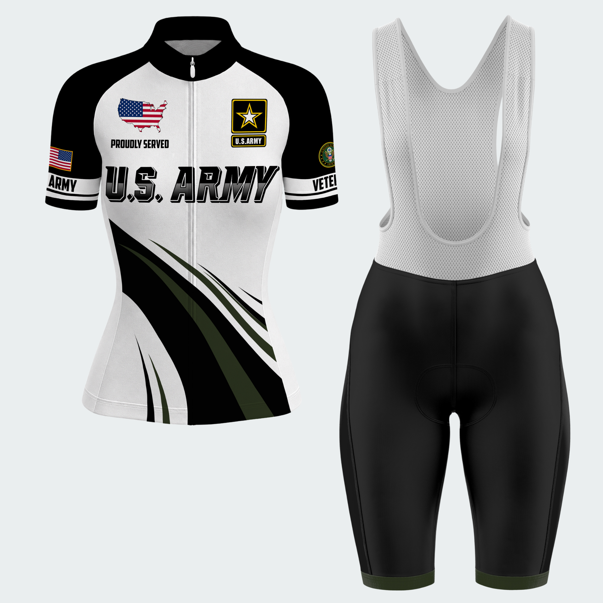 Women’s Personalized USA Veteran Pride Cycling Jersey & Kit