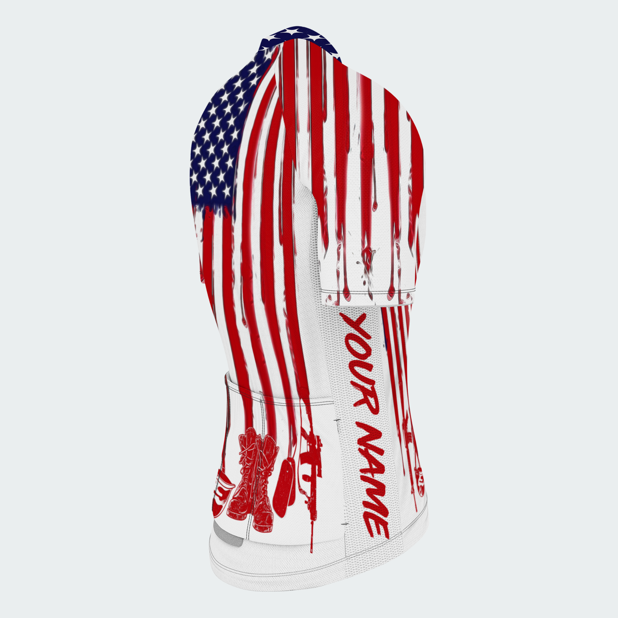 Men’s American Flag Proud Veteran Cycling Jersey & Kit