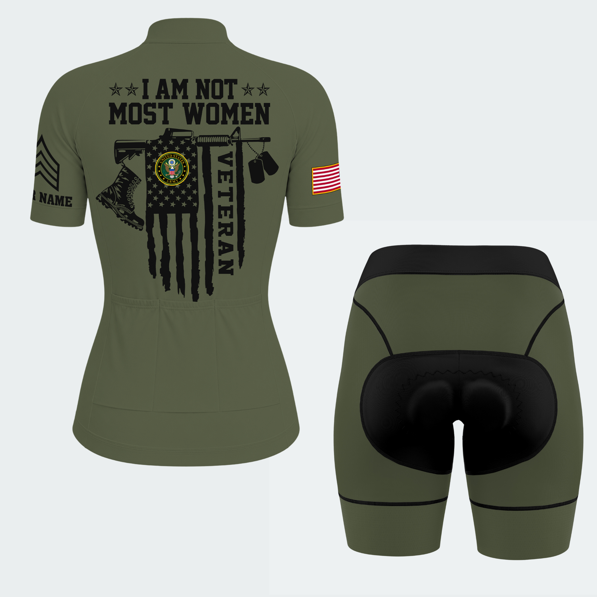 Women’s Personalized Female Veteran Not Most Women Cycling Jersey & Kit