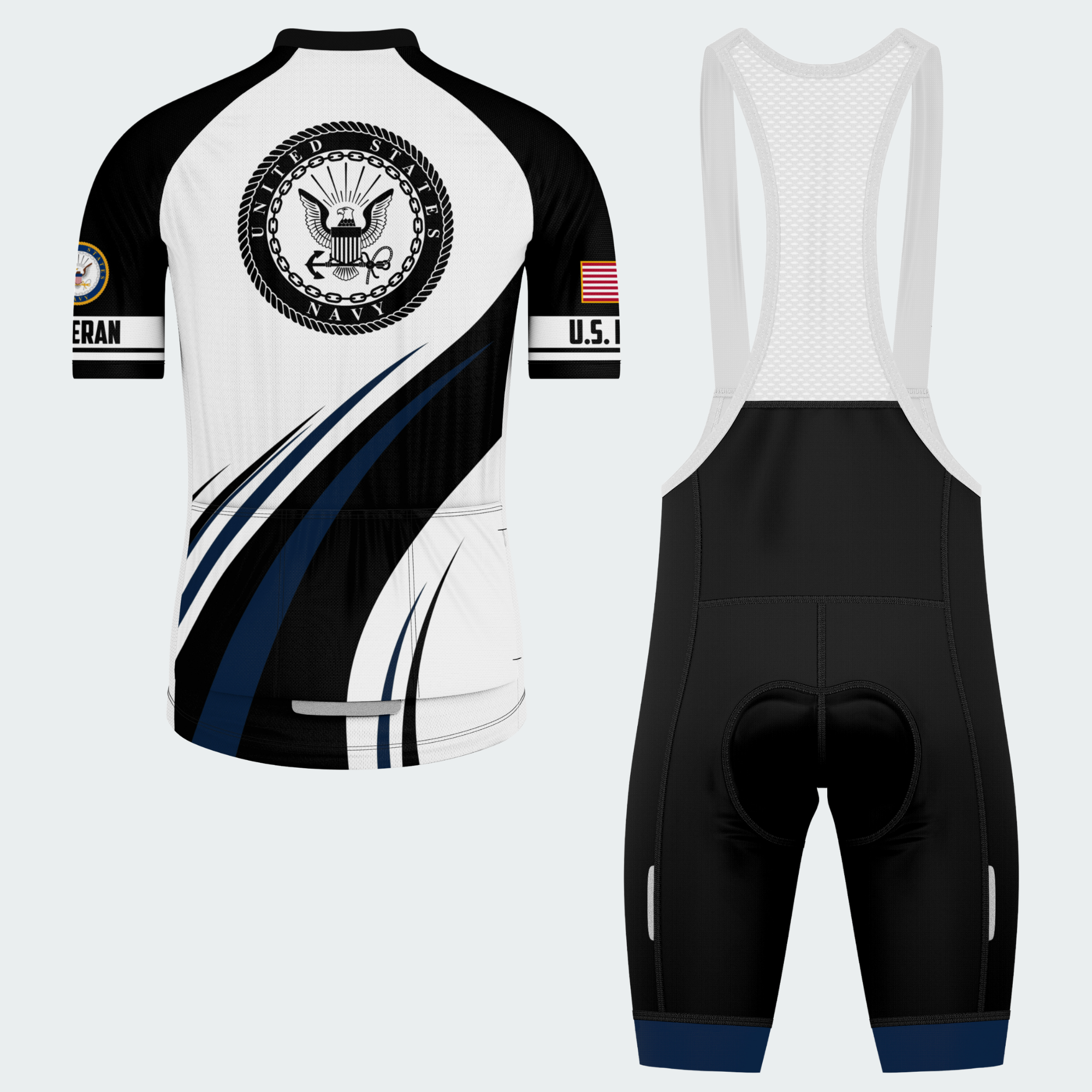 Men’s Personalized U.S. Navy Proudly Served Cycling Jersey & Kit